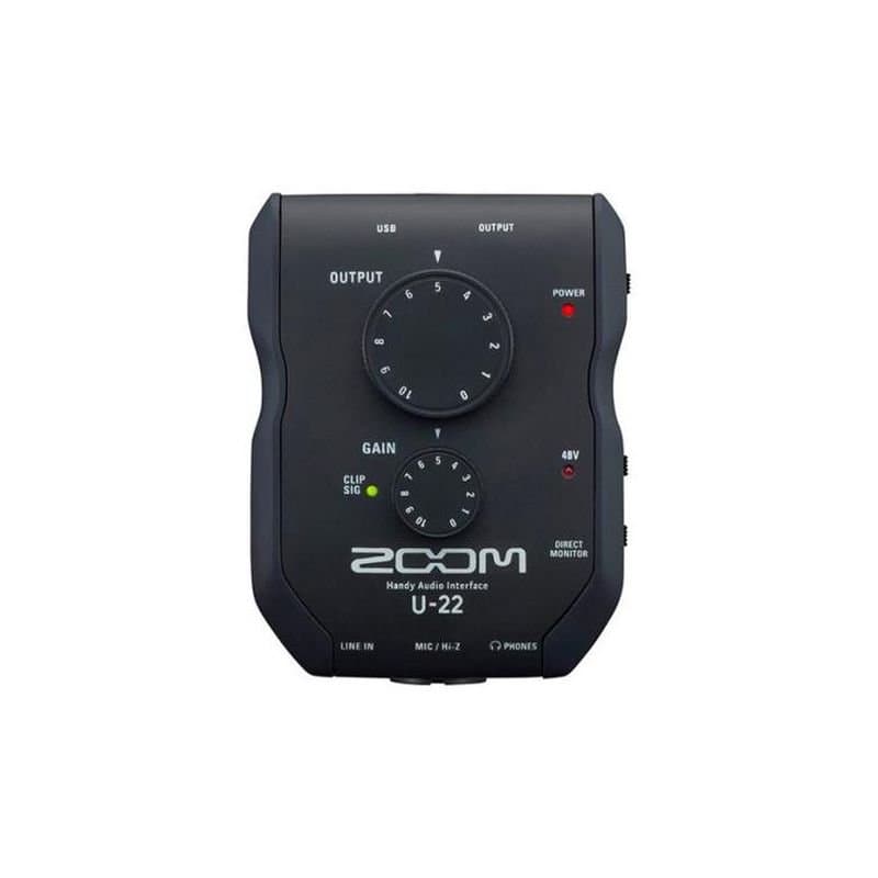 Placa de Áudio Profissional Zoom U-22 - Interface de Áudio de Alta Qualidade image