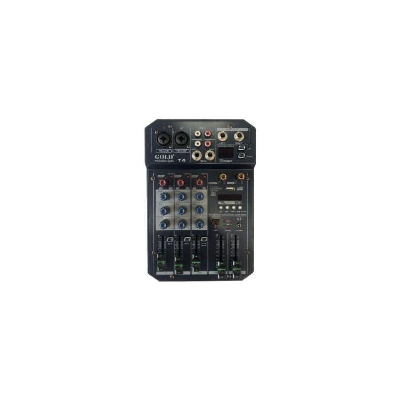 Mixer De Áudio Gold 4 Canais T4 image