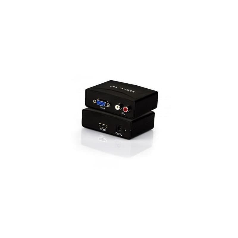 Conversor De Vídeo Vga Para Hdmi Com Áudio Integrado. image
