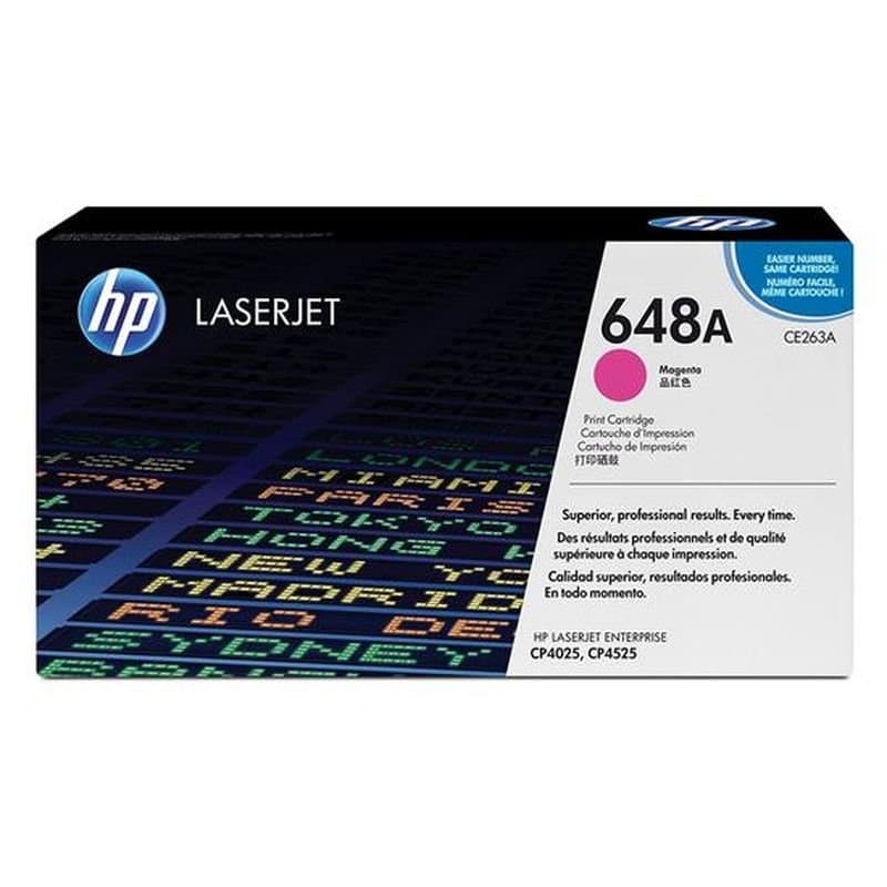 Toner Hp Ce263A 648A Magenta image