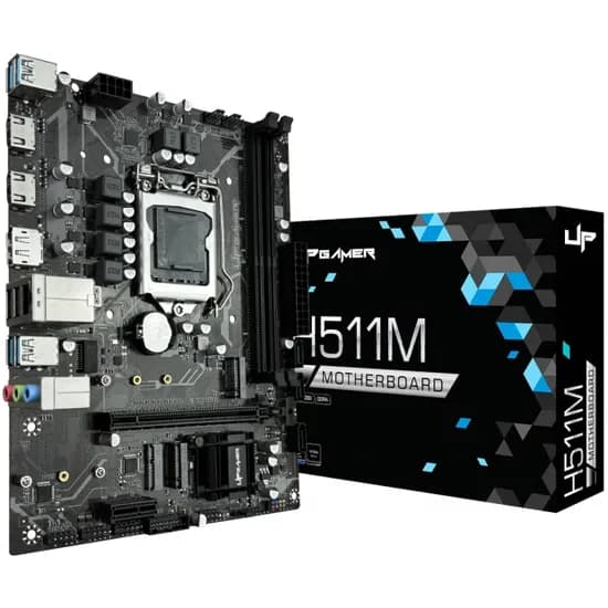 Placa Mãe Gamer H511M / H510M Up, Intel LGA 1200, M-ATX, DDR4, M.2 Nvme, UP-H511MDR4 image