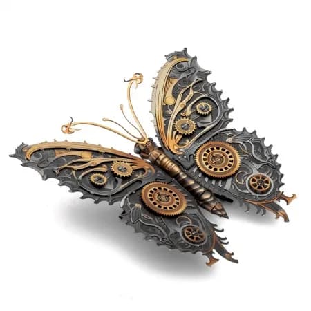 Borboleta Steampunk Fascinations Inc Metal Earth ME1021 image