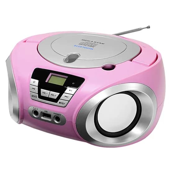 Sistema Micro Mega Star MP1842BT USB Bivolt - Rosa/Cinza image