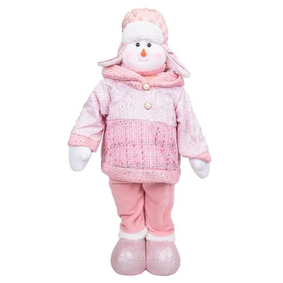 Boneca Rena Decorativa de Natal Rosa 90CM image