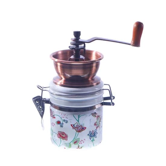 Moedor de Café Manual com Desenho Floral image