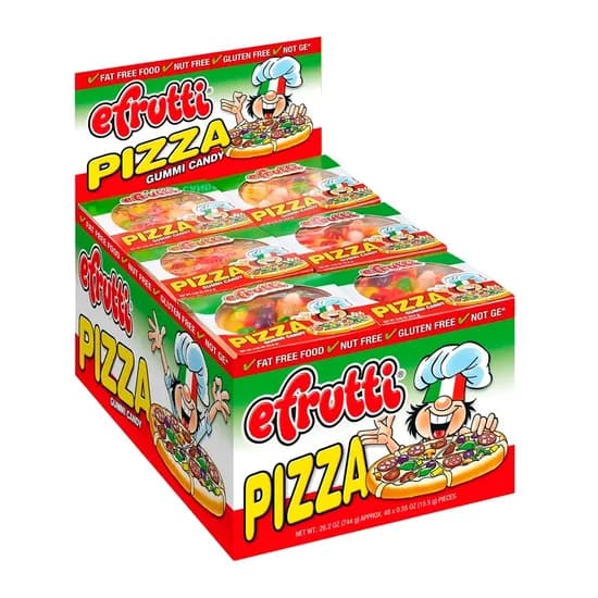 Balance de Gelatina Efrutti Pizza Gummi Caixa 48X15.5G image