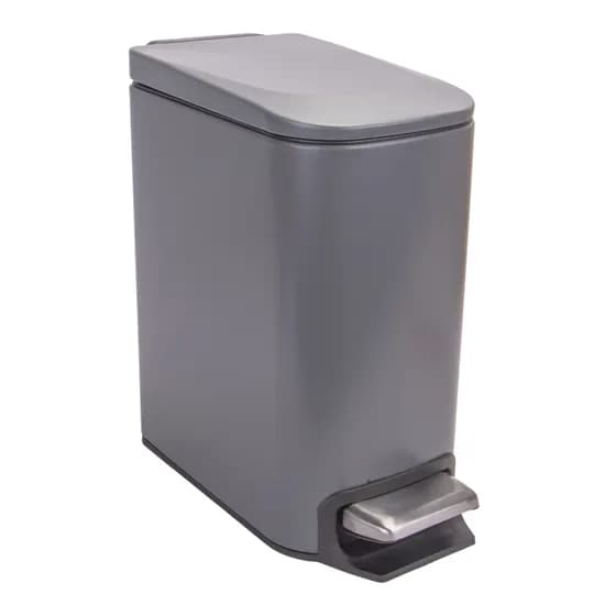 Lixeira Inox 6L Cinza image