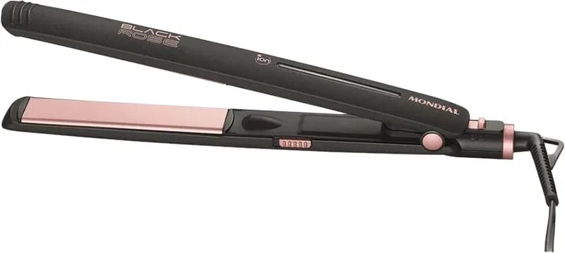 Chapinha para Cabelo Mondial P-27 Preto/Rosa (Bivolt) image