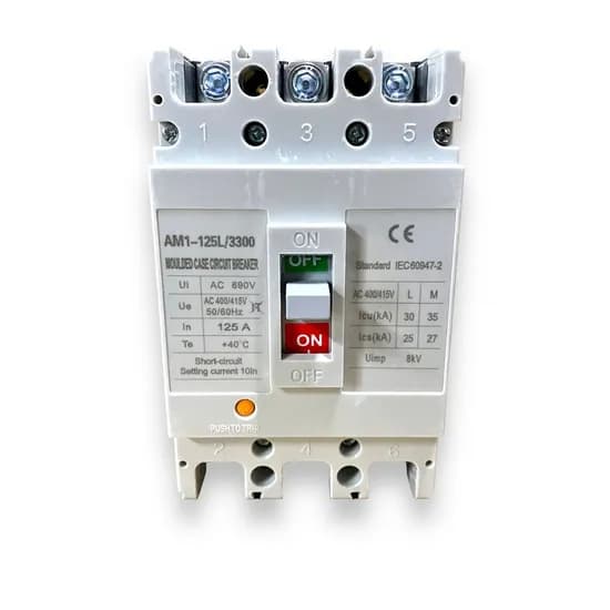 Disjuntor Interruptor Trifásico 3 Polos 125A 50/60Hz (Curva C) image