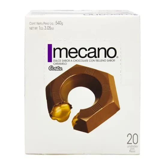 Caixa de Chocolate Costa Mecano Manjar com Recheio de Caramelo com 20 Unidades image