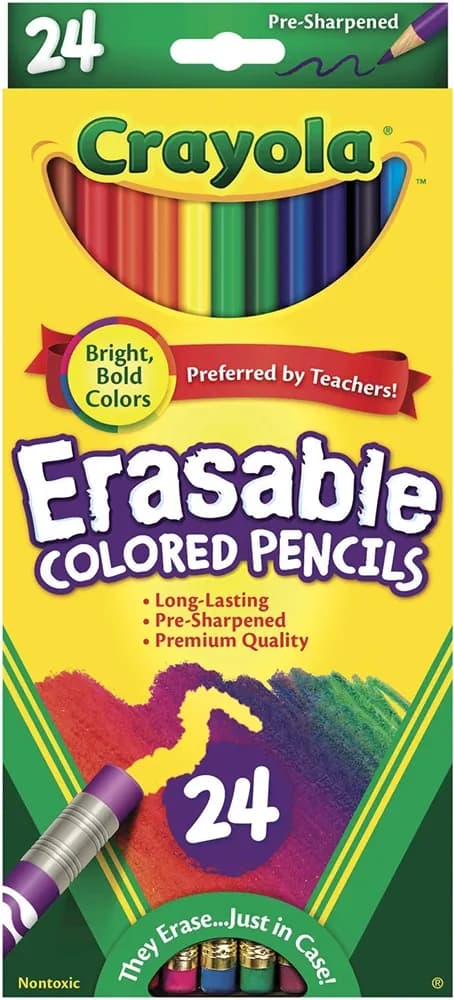 Lápis de Cor Apagáveis Crayola 68-2424 (24 Unidades) image