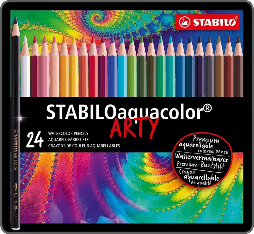 Lápis de Cor Stabilo Aquacolor Arty 1624-5 (24 Unidades) image