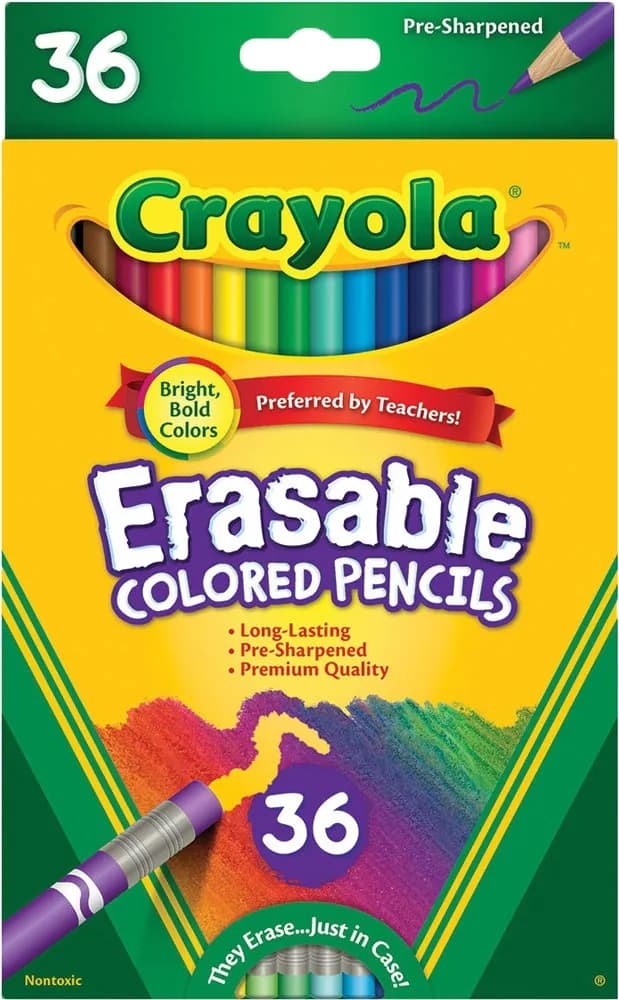 Lápis de Cor Crayola Apagável Lápis de Cor 68-1036 (36 Unidades) image