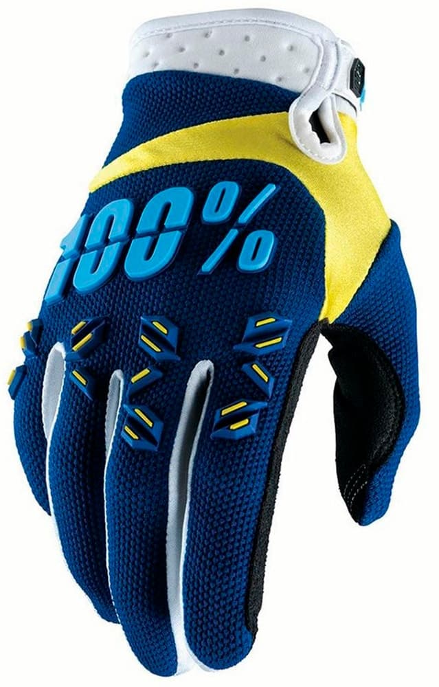 Luva para Moto 100% Airmatic Gloves L 10004-072-12 - Azul escuro/ Amarelo image
