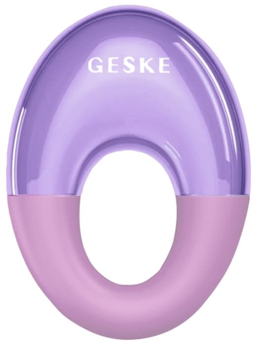 Masseador Facial GESKE Frio e Quente Olhos 7 em 1 - Rosa image