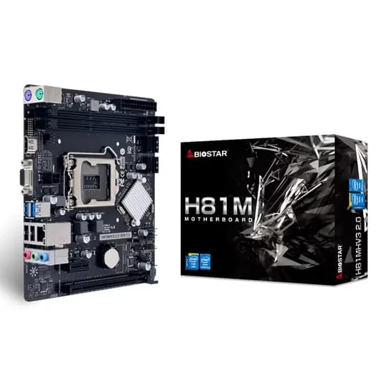 Placa Mãe Biostar H81MHV3 3.0 Soquete LGA 1150 Chipset Intel H81 2XDDR3 Micro ATX image