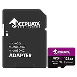 Cartão de Memória Micro SD Keepdata Neox C10 XC I U3 V30 A1 128GB - KDMSDC10U3V30A1/128G image