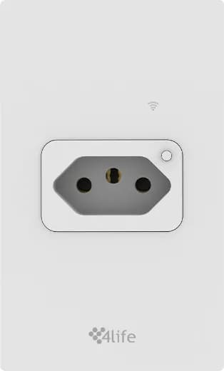 Tomada Smart 4Life FLS1BRZ Soquete Branco image