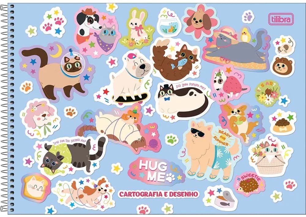 Caderno de Desenho Tilibra Hug Me Capa Dura - 80 Folhas image