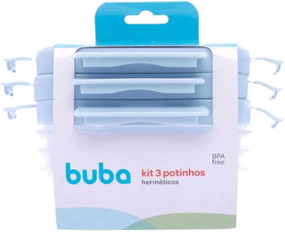 Kit Pote Hermético Buba - Azul - 18057 image