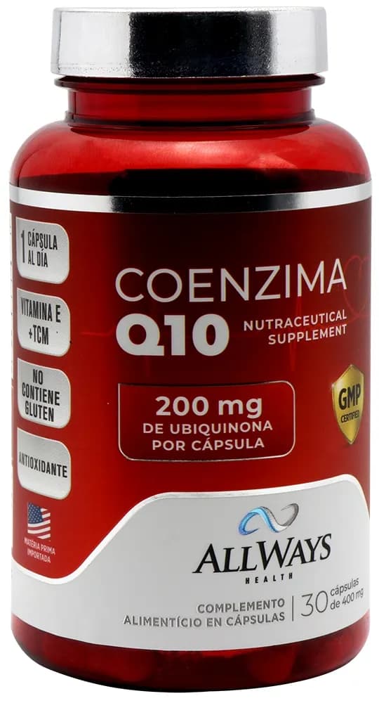 Allways Health Coenzima Q10 200 MG (30 Cápsulas) image