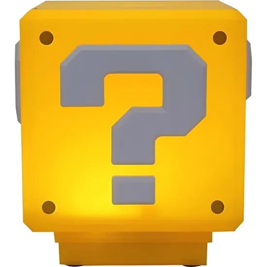 Luminária Tlaotniy Super Mario Bloco de Interrogação JH-T601-1P - Amarelo image