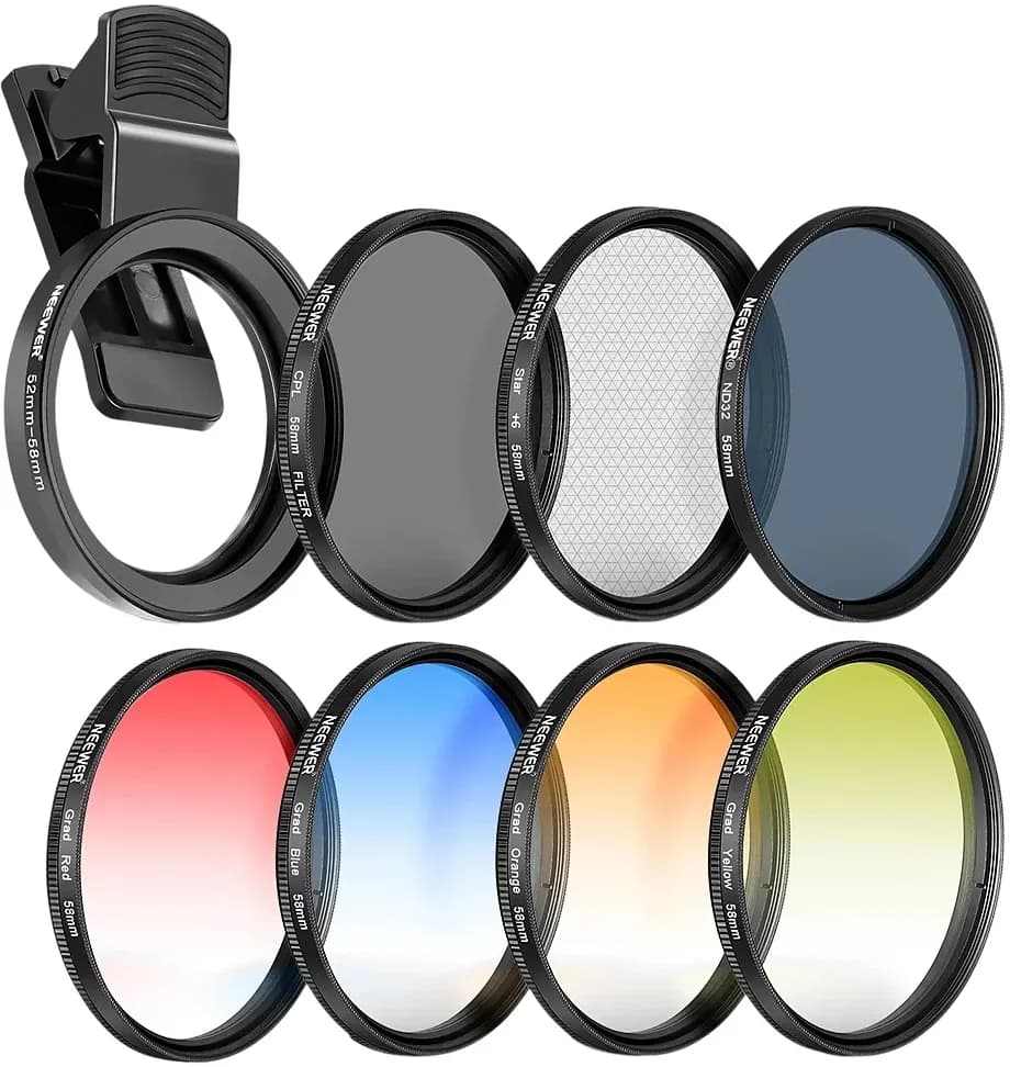 Kit de Filtro de Lente para Celular Neewer 58mm - ND32 image