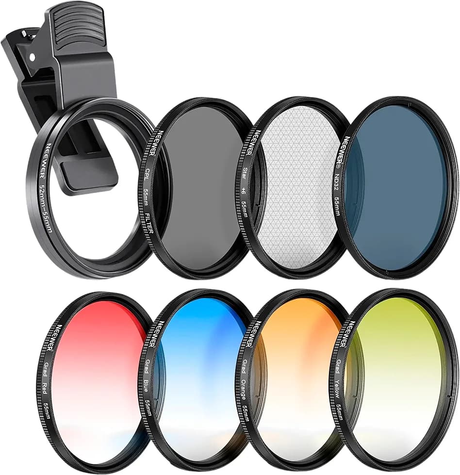 Kit de Filtro para Lente de Celular Neewer 55mm ND32 image