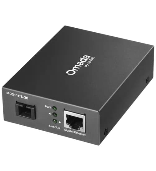 Conversor de Mídia Fibra TP-Link MC212CS-20 Omada Gigabit WDM 20KM image