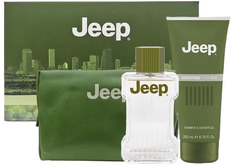 Kit Jeep Adventure Loção Pós-Barba 100mL + Shampoo + Gel de Banho 200mL + Necessaire image