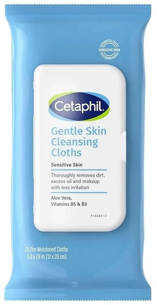 Lenço Desmaquilhante Cetaphil Gentle Skin Dry Cleansing Cloths (25 Unidades) image