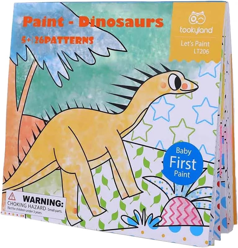 Livro para Pintar com Água Tookyland Paint Dinosaurs - LT206 image