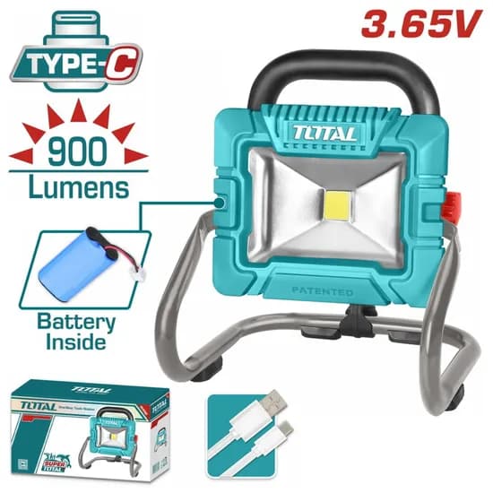 Refletor LED Total TRLF4415 900LM 10W 3.6V Recarregável image