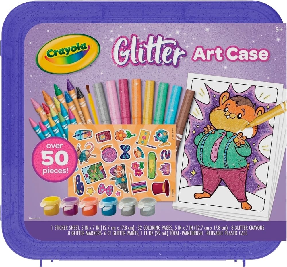 Estojo Crayola Glitter Art Case 04-1256 (50 peças) image