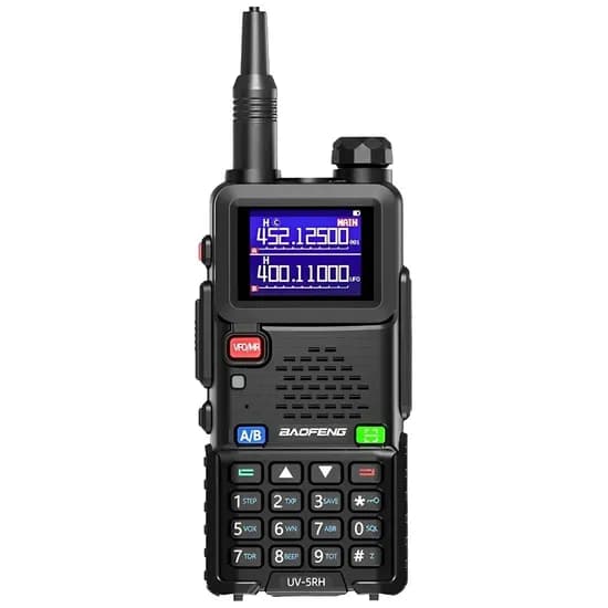 Walkie Talkie Baofeng UV-5RH - Dual-Band - 8W - 999 Canais - Preto image