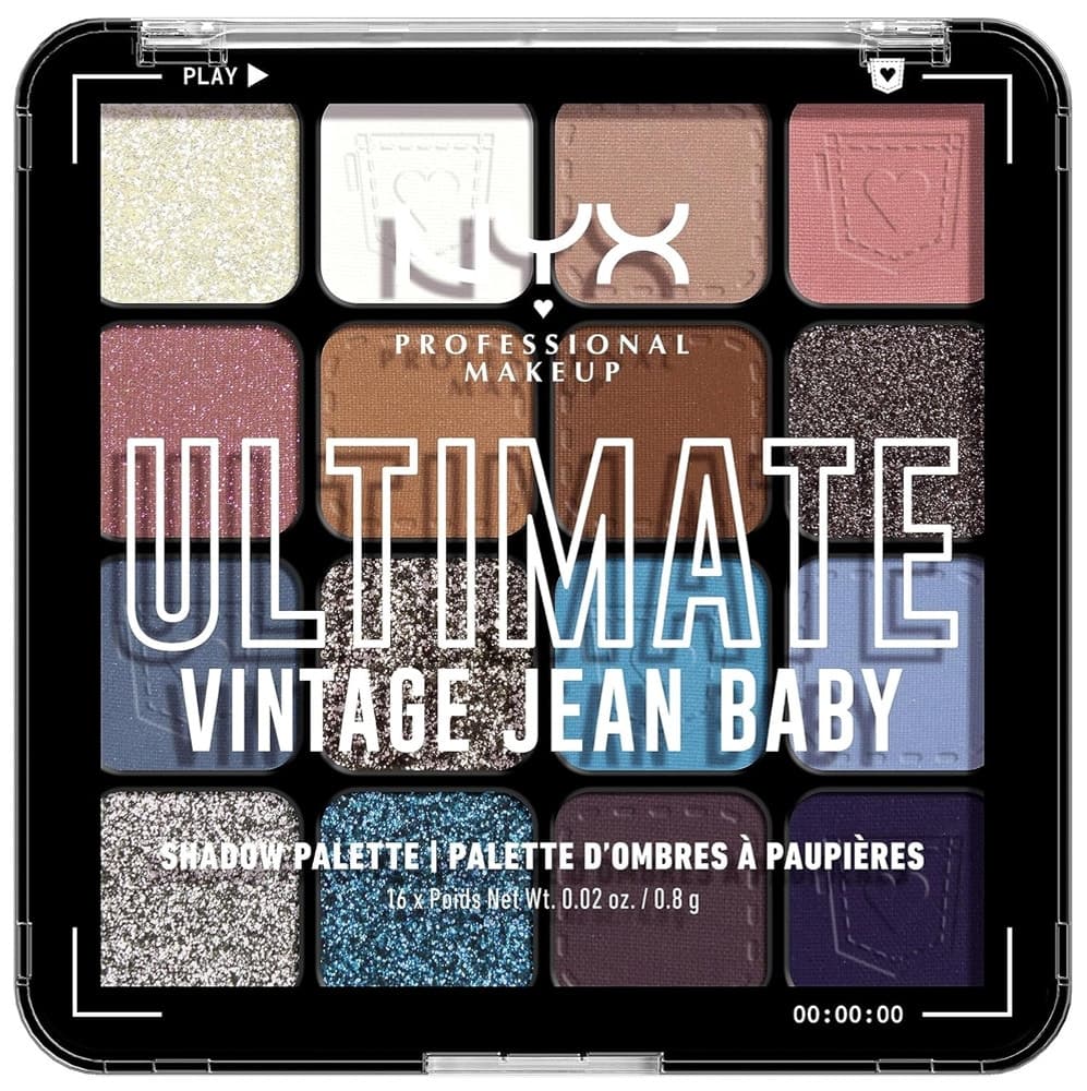 Paleta de Sombra NYX Ultimate | USPR01 Vintage Jean Baby (16 Cores de 0,8g) image
