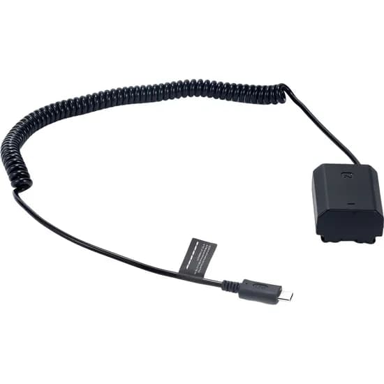 Cabo de Alimentação Tilta com Bateria Fictícia para USB-C para Sony NP-FZ100 - Preto (DB-SYFZ-Usbc) image