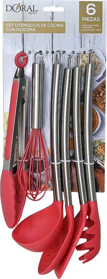 Conjunto de Utensílios Doral - Vermelho (6 peças) image