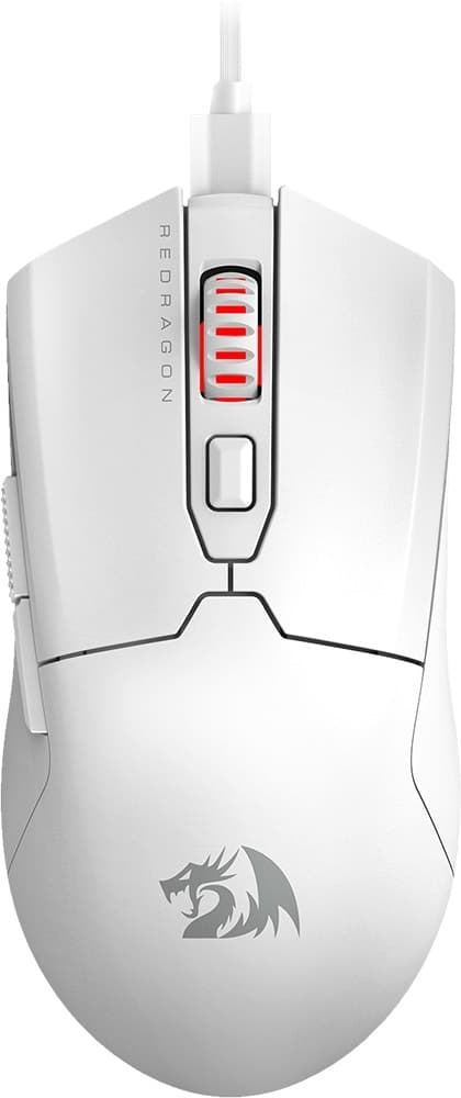 Mouse Gamer Redragon M995W Fyzu com cabo USB Branco image