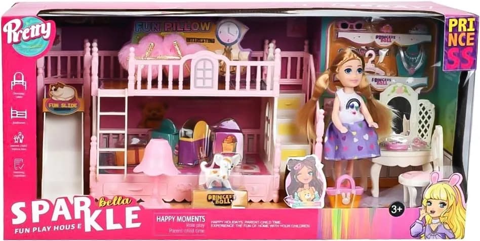 Casa de Brincar Princesa Sparkle Bella Fun - 836-46-B149519 image