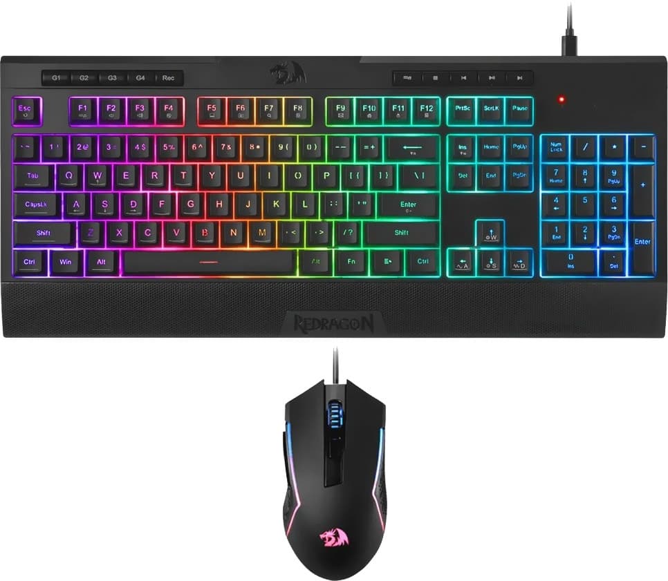 Teclado e Mouse com Fio Redragon S151 Preto image