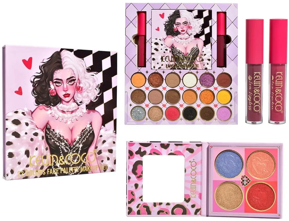 Paleta de Sombra Kevin & Coco Maquiagem Facial KC233891 (22 Cores) image