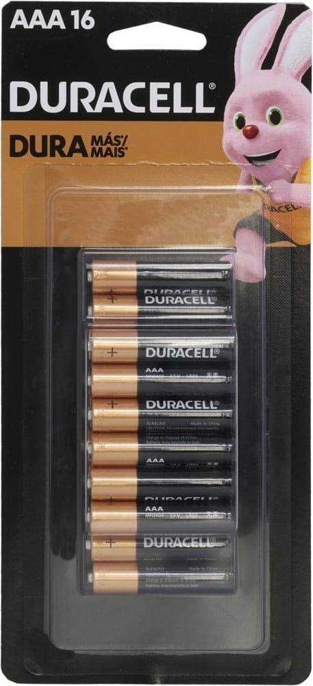 Pilhas Alcalinas Duracell AAA MN 2400B16 - 16 Unidades image