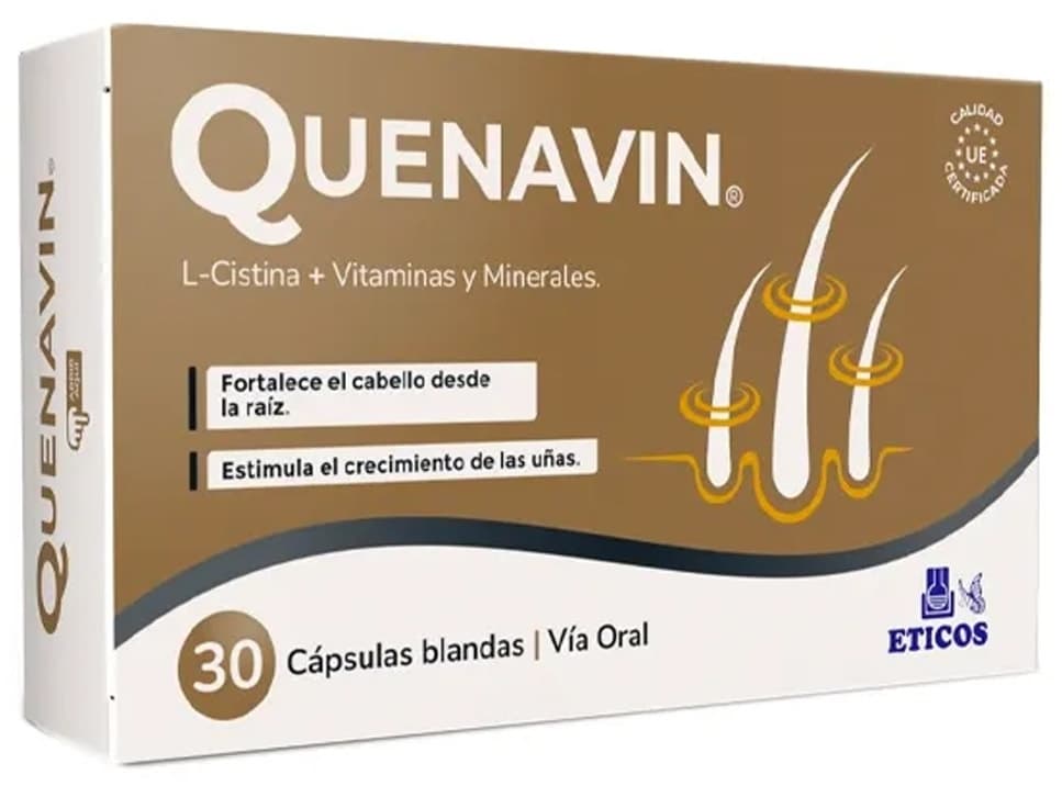 Quenavin L-Cistina + Vitaminas + Minerais | 30 Cápsulas image