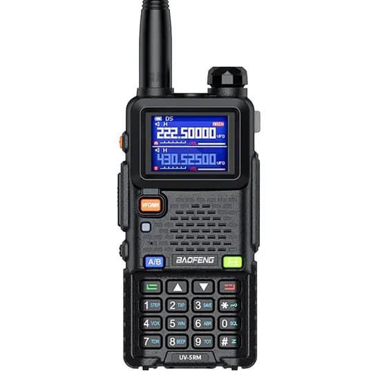 Walkie Talkie Baofeng UV-5RM - Banda Dupla - 10W - 999 Canais - Preto image