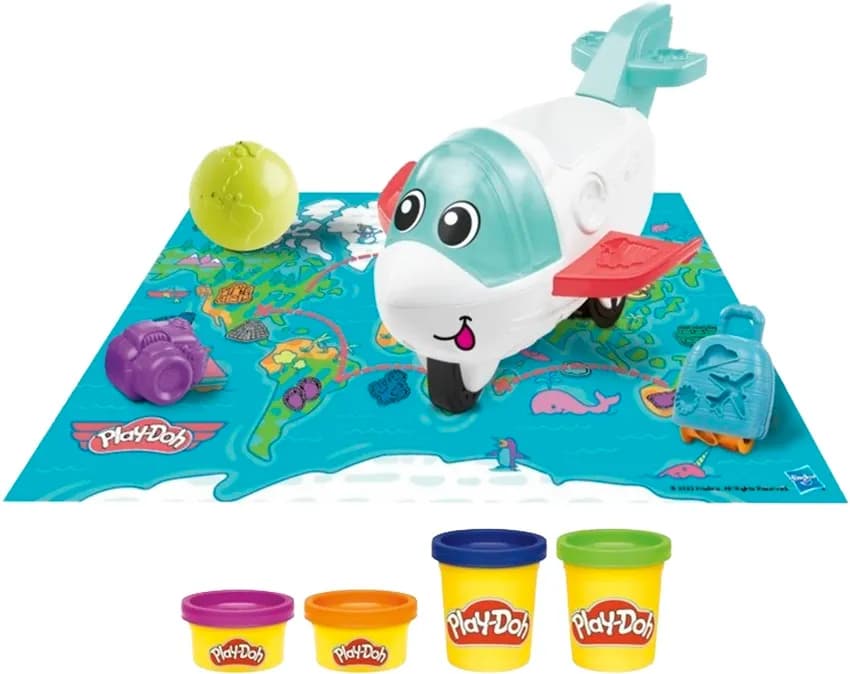 Massa de Modelar Play-Doh Kit Inicial Avião de Exploração Hasbro F8804 image