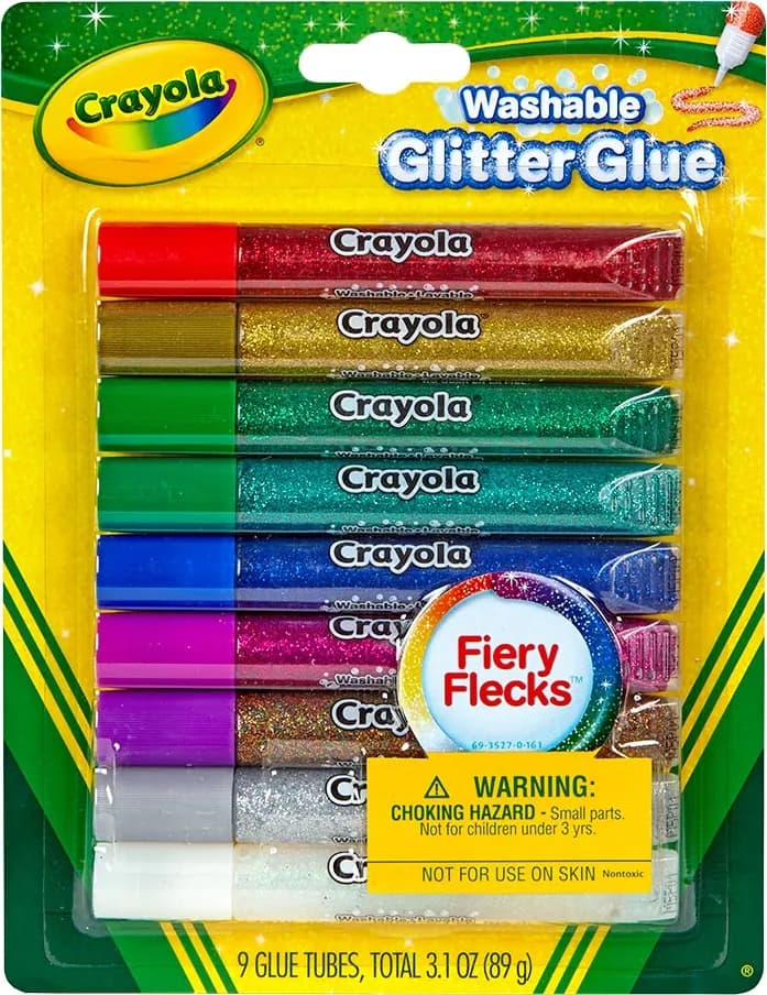 Cola de Purpurina Crayola Lavável Glitter Glue 69-3527 (9 unidades) image