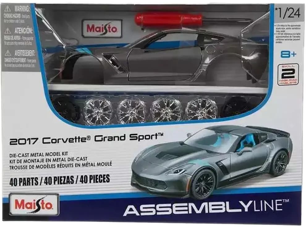 Carro 2017 Corvette Grand Sport Linha de Montagem Maisto - 39527 image