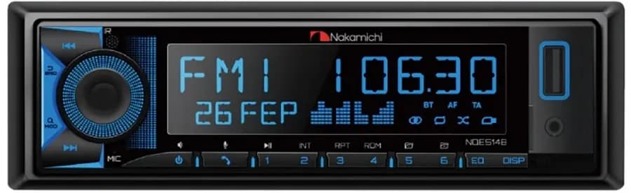 Rádio de Mesa Nakamichi NQ514B AUX/USB/BT/FM image