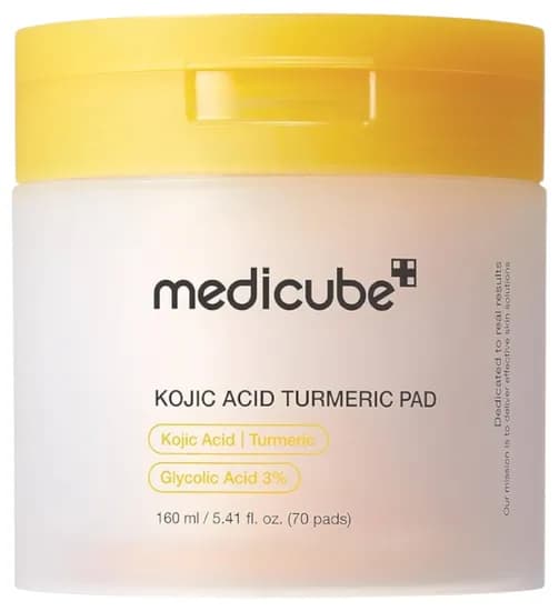 Kit de Almofadas Tônicas Medicube Ácido Kójico Cúrcuma 70 Unidades image